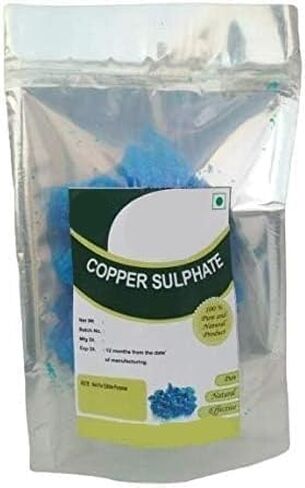 Copper Sulphate Small Crystals - Miletottam- Neela Thotha - Tutiya - Tutia -Nila Tota - 100 Gm in Saudi Arabia