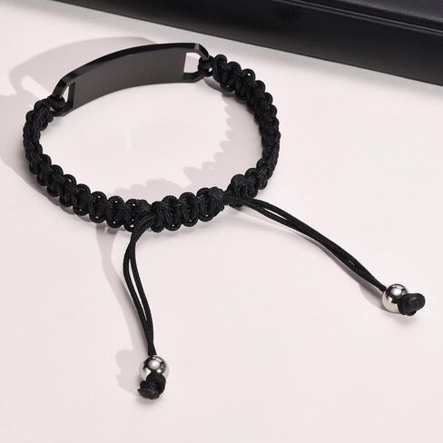 سوار صور مخصص مخصص للرجال ، هدايا مخصصة له ، صورة مخصصة ، اسم نص محفور معرف الفولاذ المقاوم للصدأ معرف المجوهرات المعصم in Kuwait