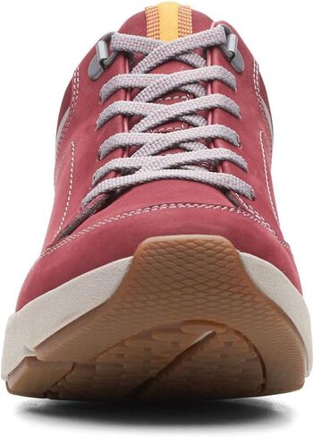 Clarks Womens Wave2.0 Lace Sneakers, Grey/Peach, 7 in Saudi Arabia