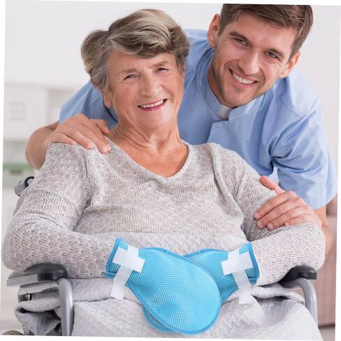Vaguelly 2 Pairs of Anti-Scratch for Elderly Washable Protective Hand Holders Straps for Bed Use Scratch Prevention and Self-Injury Protection in Saudi Arabia