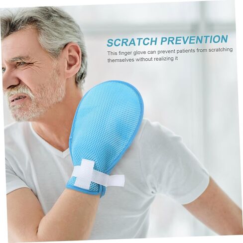 Vaguelly 2 Pairs of Anti-Scratch for Elderly Washable Protective Hand Holders Straps for Bed Use Scratch Prevention and Self-Injury Protection in Saudi Arabia