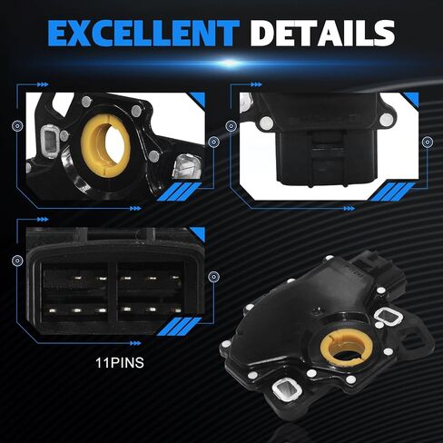 F7LP-7F293-AA مفتاح الأمان المحايد لـ Ford F150 F250 E150 E250 E350 E450 Explorer Explorer Range Sensor Mercury Mountaineer Mazda Lincoln Aviator استبدال F7LZ7F293AB ZZN019495A in Kuwait