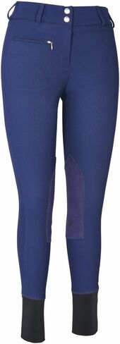 TuffRider Women's Ribb Low Rise Wide Waistband Knee Patch Breech in Saudi Arabia