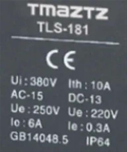 Plastic Type Limit Switch TLS-181 Stainless Steel Roller,Flush Head and Spring Travel Switch in Saudi Arabia