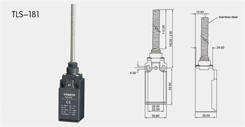 Plastic Type Limit Switch TLS-181 Stainless Steel Roller,Flush Head and Spring Travel Switch in Saudi Arabia