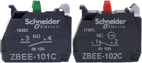 زر التبديل الإضافي جهة اتصال أخضر مفتوح عادة ZBEE101C Red عادةً ZBEE101C Contact Base 10A ملحق (مفتوح عادة) in Saudi Arabia