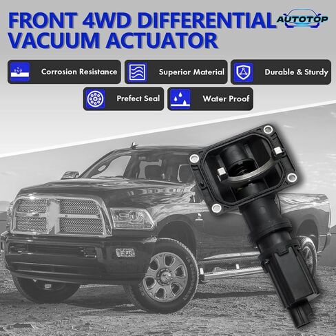 4x4 محرك المحور التفاضلي الأمامي لعام 2006-2024 RAM 1500 و 2019-2021 RAM 1500 Classic 4WD ، محرك قفل HUB استبدل 600-399 52114387AF 68399418AA in Kuwait