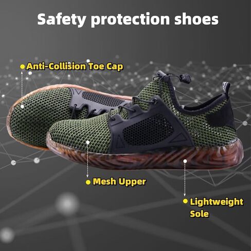 Ryder Black Grey Green Shoes Indestructible in Kuwait