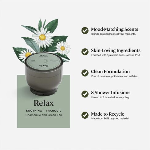 Kohler Sprig Clary Sage + Patchouli Multi-Use Shower Pod ، معززة بحمض الهيالورونيك و PCA الصوديوم لبشرتك وشعرك-8 استخدامات (حزمة 2) 2) in Saudi Arabia