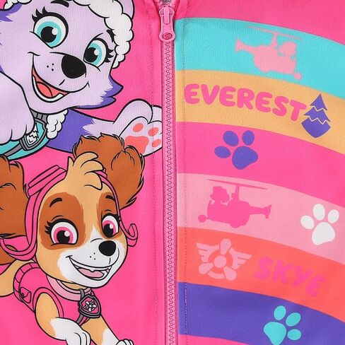 Paw Patrol Skye and Everest Girls zip up up hoodie for toddler and big اطفال in Saudi Arabia