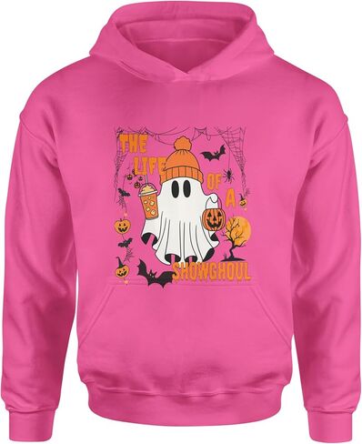 Life of a Showghoul Halloween Showgirl Vibes Youth-Sized Hoodie, Soft Fleece, Graphic Design in Saudi Arabia
