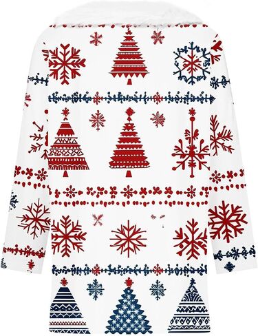 Women Christmas Shirt Funny Xmas Sweatshirt V Neck Oversize Pullover Merry Christmas Tops Holiday Party Shirts in Kuwait