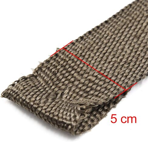 uxcell 5cm x 10m Black Heat Exhaust Pipe Wrap Tape Thermo Bandage for Motocycle Car in Saudi Arabia
