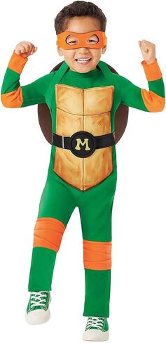 Spirit Halloween TMNT Mutant Mayhem Toddler Michelangelo Jumpsuit Costume in Saudi Arabia