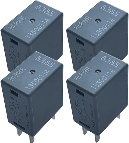 4 Pack 13500114/8385 4-Pin SPST متعددة الأغراض الترحيل 12V 35A ، متوافق مع GM (A/C ، مضخة الوقود ، القرن ، الإشعال) ، يحل محل 12088567 12135170 12193606 15328866 15393412 19115080 19116057 in Kuwait