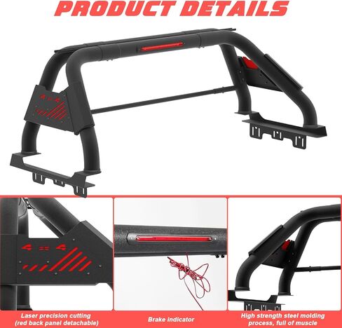 Sport Bar Roll Bar for Full Size Pickup Truck, Adjustable Sport Chase Rack Roll Bar Fit Ford F-150/F-250/F-350,Ram 1500/2500/3500,Silverado, Canyon,Tacoma,Tundra,JT Gladiator,GMC Sierra,Titan in Saudi Arabia