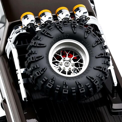 Aluminum Roll Bar with 4 LED Light Bar Roof Lamp Set for 1/18 TRX4M F-150 High Trail Crawler Truck,Chrome in Saudi Arabia