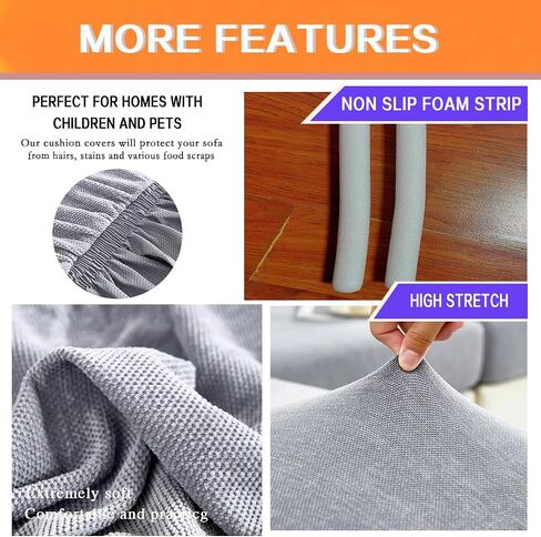 KAIJIE Two Seater Sofa Cover Suitable for All Seasons Skirt Design dust-proofwashable Furniture Protector with Anti-Skid Foam and Elastic Bottom Jacquard Pattern A-Blue in Saudi Arabia