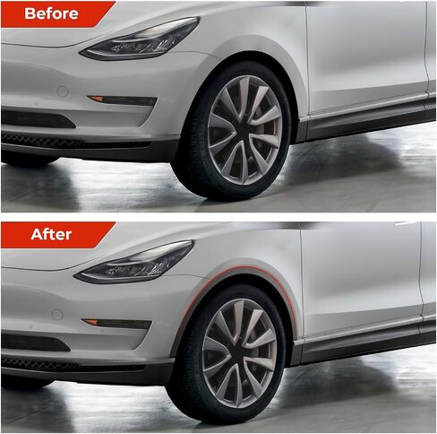 KARPAL Front Wheel Arch Fender Flare Molding Trim Compatible with 2020-2024 Tesla Model Y, Driver Side, Replacement 1494185-00-B 1494161-00-B in Saudi Arabia
