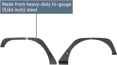 HOOKE ROAD JK Fender FLARE DELETE REMOVAL KIT FOR 2007-2018 JEEP WRANGLER JK & JKU UNLIMITED 2 أو 4 DOORS ، COVER LINER LINER LEAT in Kuwait
