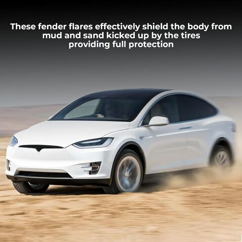 KARPAL Front Wheel Arch Fender Flare Molding Trim Compatible with 2020-2024 Tesla Model Y, Driver Side, Replacement 1494185-00-B 1494161-00-B in Saudi Arabia