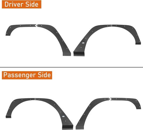 HOOKE ROAD JK Fender FLARE DELETE REMOVAL KIT FOR 2007-2018 JEEP WRANGLER JK & JKU UNLIMITED 2 أو 4 DOORS ، COVER LINER LINER LEAT in Kuwait