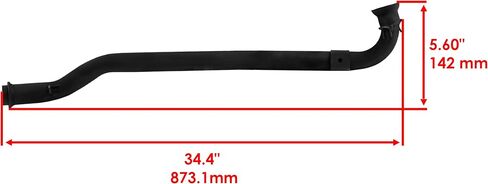 Caltric Exhaust Pipe Compatible with Polaris Scrambler 500 2000-2012 1261005-489 1261005-029 in Saudi Arabia