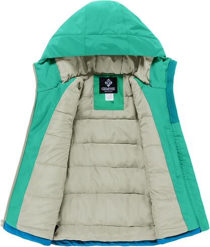 GEMYSE Boy's Waterproof Ski Snow Jacket Fleece Windproof Winter Jacket with Hood in Saudi Arabia