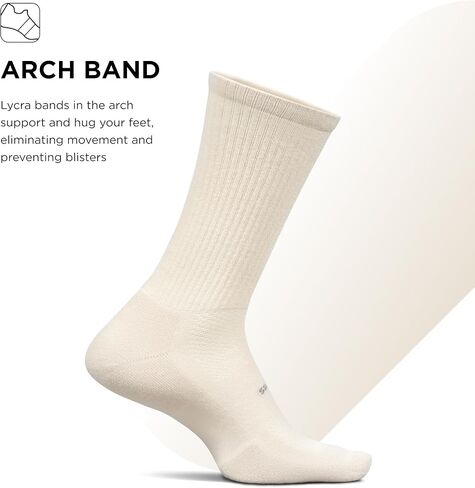 Feetures High Performance Max Cushion Classic Crew Sock for Women & Men - Moisture-Wicking Athletic Socks in Saudi Arabia