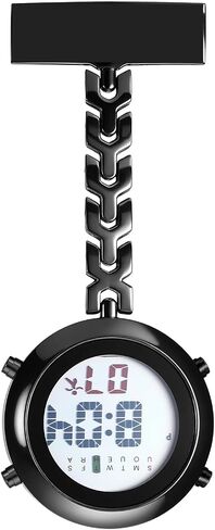 Avaner Nurse Fob Digital Watches: Pin-On Brooch Lapel Watching Pocket Watch for Decords Fansers in Saudi Arabia