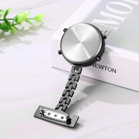Avaner Nurse Fob Digital Watches: Pin-On Brooch Lapel Watching Pocket Watch for Decords Fansers in Saudi Arabia