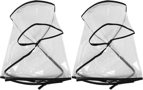 2pcs قشور المطر قشرة الشعر خفيفة الوزن للنساء تصميم صديقة للسفر للحفاظ على تصفيفة الشعر خلال الطقس الممطر شفاف in Saudi Arabia