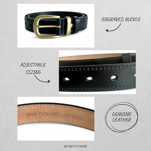 Men and Women’s Belt,Reversible Belt Adjustable For Gift Unisex 1.25"-Cut For Fit in Saudi Arabia