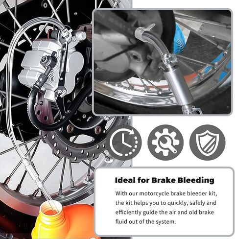 One Man Brake Bleeder Kit,Upgraded Brake Fluid Bleeder Kit with Brakes Bleeders Hose One Way Check Valve/Connector/Cap/Hose,Practical Ones Way Check Valve Brakes Bleeders Kits in Saudi Arabia