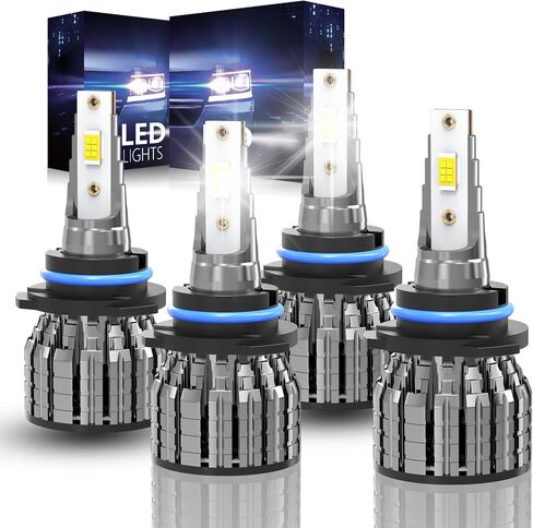 متوافق مع (السنة: 2005 2006 2007 2008) مصابيح Light Toyota Corolla ، 9005 High Beam 9006 Low Beam 9145 Light Light Pulb ، 6500K Bright White Set ، قابس مع Play ، PowerSports Plb - 6 Pack in Kuwait