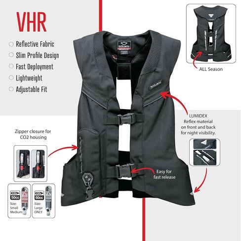 Hit-Air VHR Model Airbag Vest – Lightweight All-in-One Harness for Motorcycle & Equestrian Safety in Kuwait