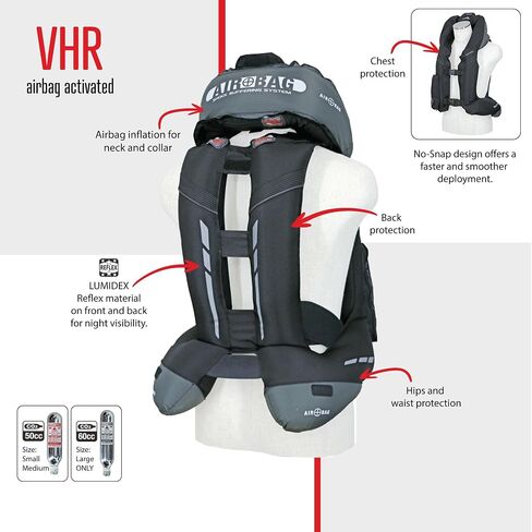 Hit-Air VHR Model Airbag Vest – Lightweight All-in-One Harness for Motorcycle & Equestrian Safety in Kuwait