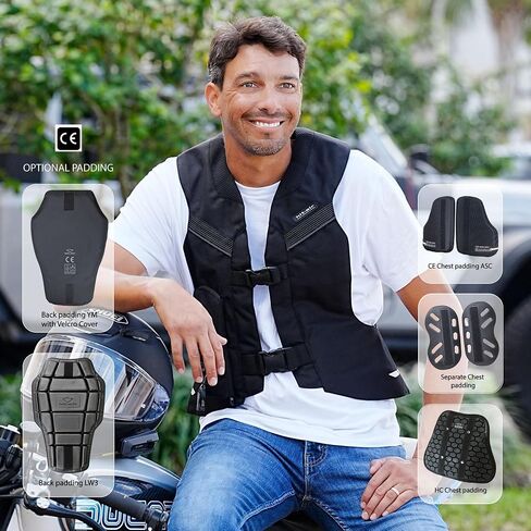 Hit-Air VHR Model Airbag Vest – Lightweight All-in-One Harness for Motorcycle & Equestrian Safety in Kuwait