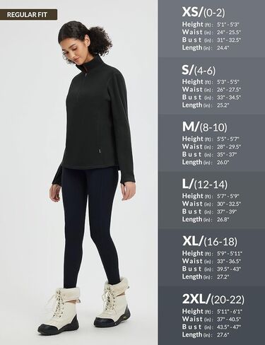Baleaf Fleece Quarter Zip Pullover Long Sleeve Tops Tops Bold Weathing Gearing Gear مع جيوب سحاب in Saudi Arabia