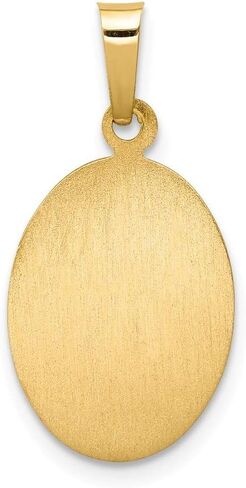 Roy Rose Jewelry 14K Yellow Gold Polished and Satin St. Anthony Medal Pendant 11mm width in Saudi Arabia
