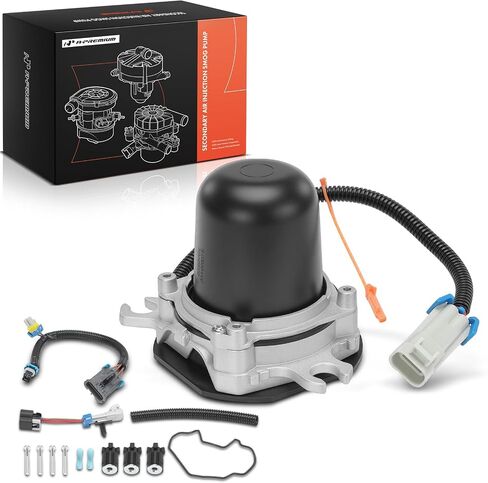 A-Premium Secondary Air Injection Smog Pump Compatible with Chevrolet Silverado 1500, Malibu, Impala, Tahoe & GMC Sierra 2500 & Ford Mustang & Buick & Mercury & Oldsmobile & Pontiac & Saturn & Lincoln in Saudi Arabia