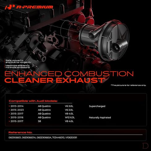 A-Premium Secondary Air Injection Smog Pump Compatible with Audi A8 Quattro 2013-2023, S8 2015-2017 in Saudi Arabia
