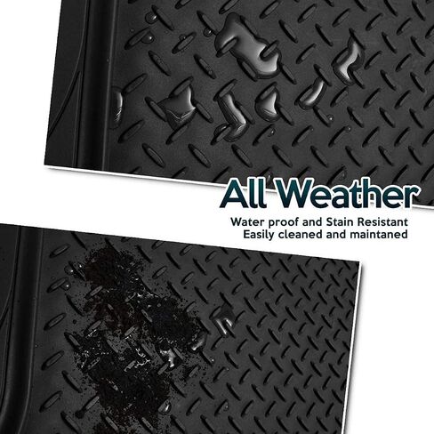 Zonetech All Weather Rubber Semi Pattern Cargo Liner Trunk Floor Mat - Premium Qualit in Saudi Arabia
