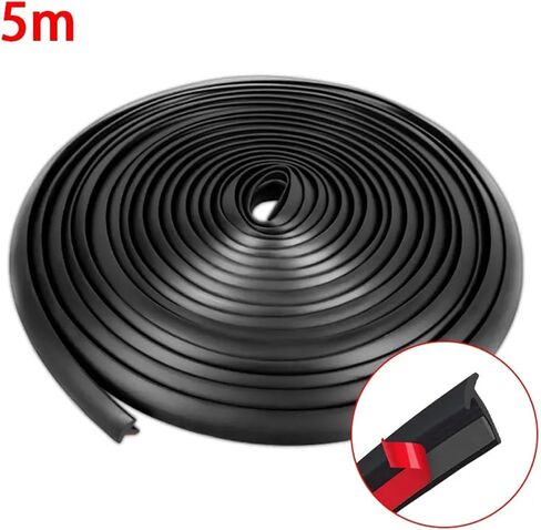 شريط ختم من المطاط للسيارة لشراء Fender Flare Arch صغير مائل T-type Seal Seal Gap Strips حماية مقاومة للماء (5M) in Kuwait