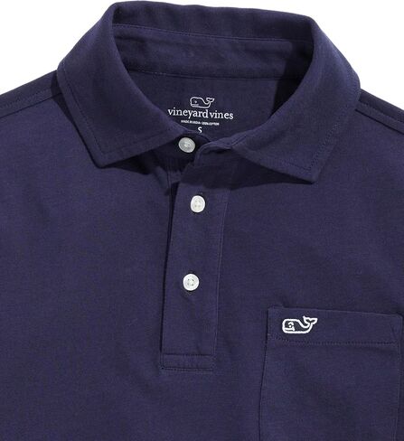 vineyard vines Boys' Jersey Knit Long-Sleeve Polo in Saudi Arabia