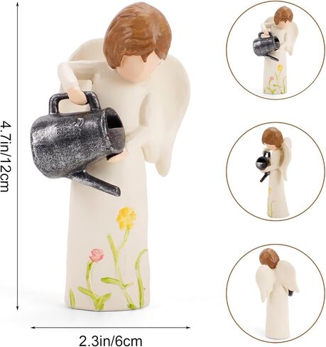 JINGIHE Mother and Son Figurines, Mother Birthday Gifts, Thank You Gifts for Women, Hand-Painted Statues Flowers Gift for Son, New Mom Memorial Day Decorations in Saudi Arabia