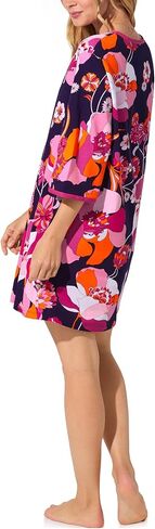 Trina Turk Womens Short Sleeve Caftan, Loungewear for Women, Organic Cotton Sleepwear in Saudi Arabia