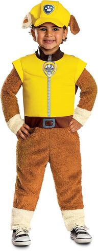 Disguise Paw Patrol Rubble Toddler Costume, Deluxe Official Paw Patrol Rubble Costume Outfit with Headpiece in Saudi Arabia