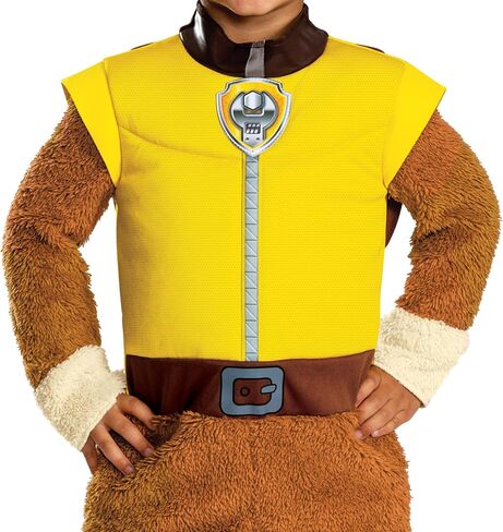 Disguise Paw Patrol Rubble Toddler Costume, Deluxe Official Paw Patrol Rubble Costume Outfit with Headpiece in Saudi Arabia