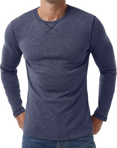 Sailwind Mens Thermal Underwear Long Sleeve Shirts Wool Base Layer Crewneck Top in Saudi Arabia
